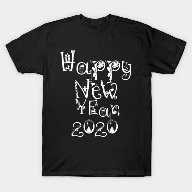 Happy New Year 2020 T-Shirt by maro_00